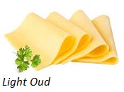 Light oud gesneden